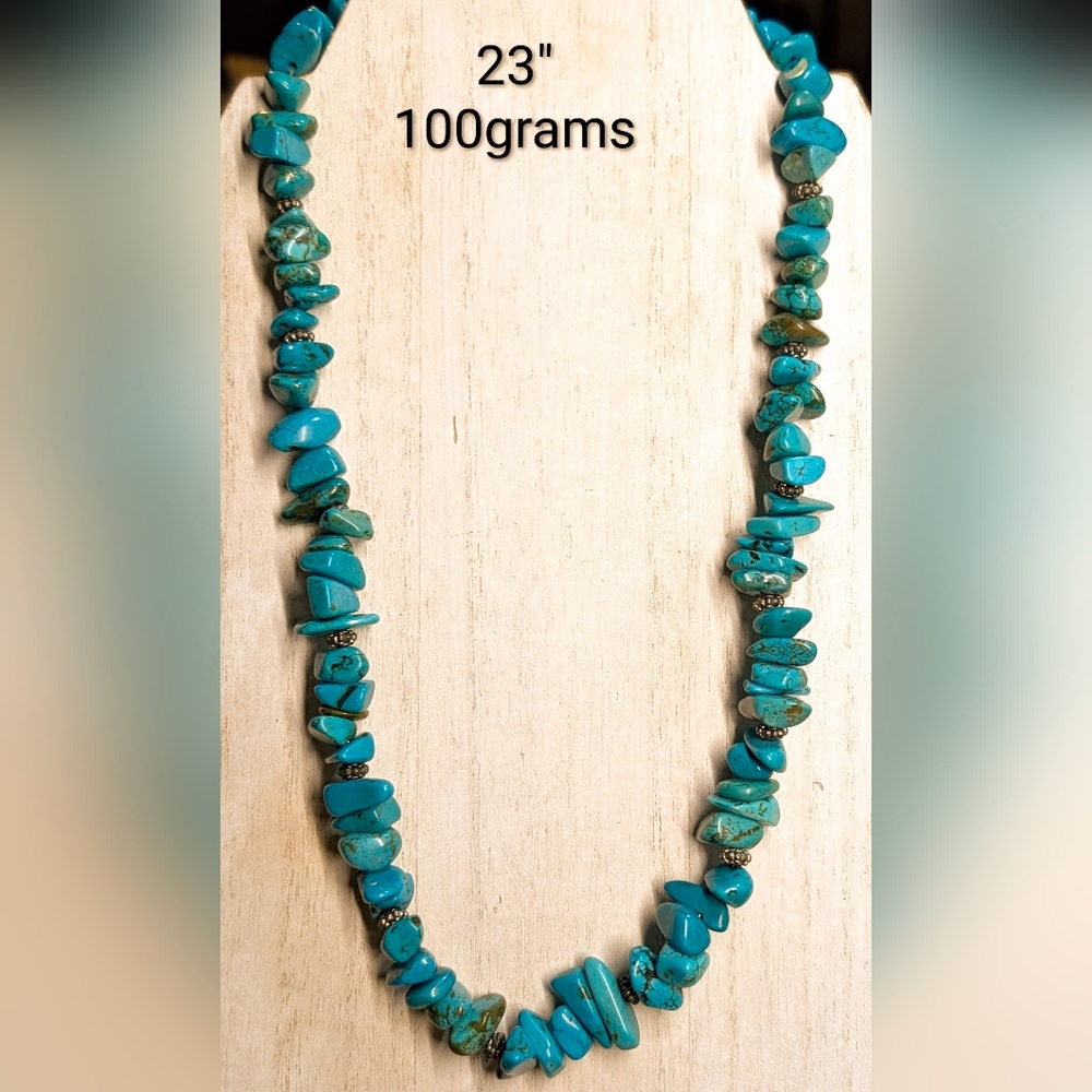 Vintage Chunky Turquoise Necklace